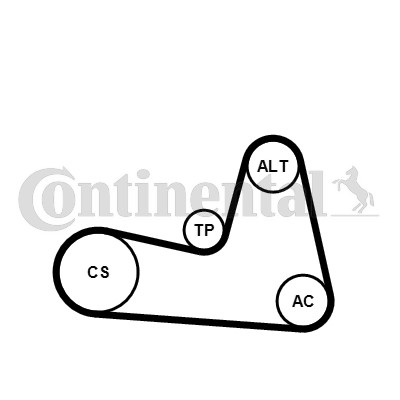 Drivremsats Contitech 6PK1200K2 CONTITECH