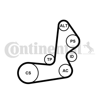 Drivremsats Contitech 6PK1515K1 CONTITECH
