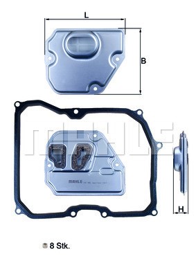 Hydraulikfilter, automatväxellåda Knecht HX 169KIT KNECHT