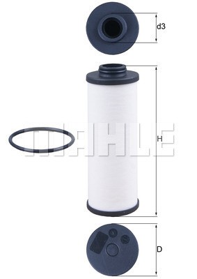 Hydraulikfilter, automatväxellåda Knecht HX 186D KNECHT