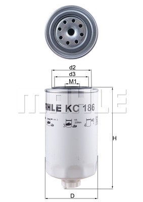 Bränslefilter Knecht KC 186 KNECHT