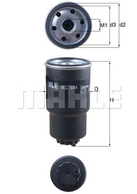 Bränslefilter Knecht KC 584 KNECHT