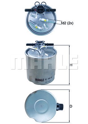 Bränslefilter Knecht KL 440/40 KNECHT