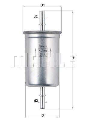 Bränslefilter Knecht KL 591 KNECHT Bränslefilter Knecht KL 591 KNECHT