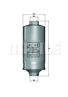 Bränslefilter Knecht KL 59 KNECHT