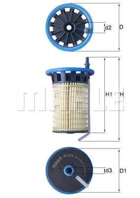 Bränslefilter Knecht KX 515 KNECHT
