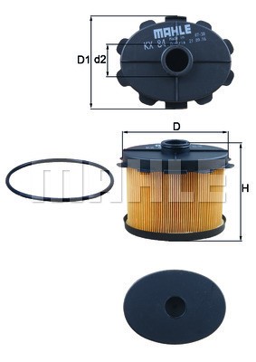 Bränslefilter Knecht KX 84D KNECHT