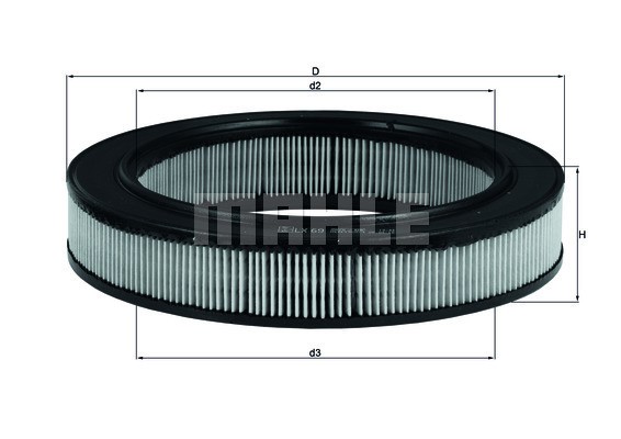 Luftfilter Knecht LX 69 KNECHT