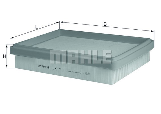Luftfilter Knecht LX 71 KNECHT Luftfilter Knecht LX 71 KNECHT