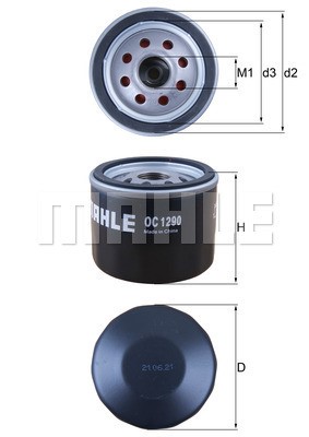 Oljefilter Knecht OC 1290 KNECHT