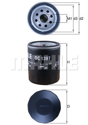 Oljefilter Knecht OC 1397 KNECHT