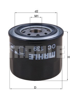 Oljefilter Knecht OC 139 KNECHT