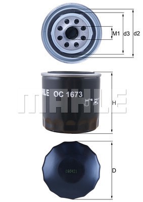 Oljefilter Knecht OC 1673 KNECHT
