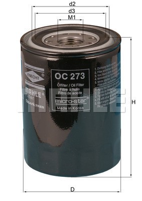 Oljefilter Knecht OC 273 KNECHT