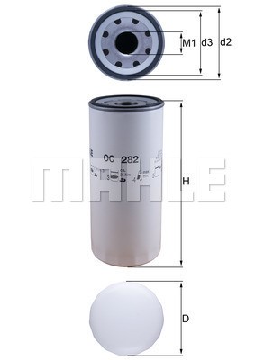 Oljefilter Knecht OC 282 KNECHT