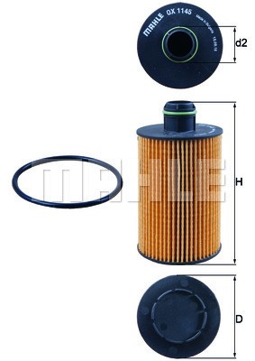 Oljefilter Knecht OX 1145D KNECHT