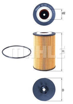Oljefilter Knecht OX 1161D KNECHT