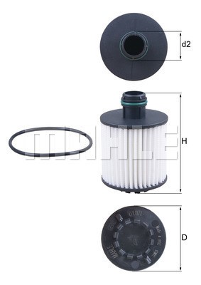 Oljefilter Knecht OX 1171D KNECHT
