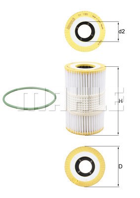 Oljefilter Knecht OX 1185D KNECHT