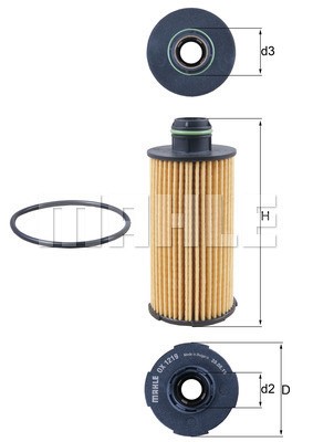Oljefilter Knecht OX 1219D KNECHT Oljefilter Knecht OX 1219D KNECHT