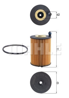 Oljefilter Knecht OX 1266D KNECHT