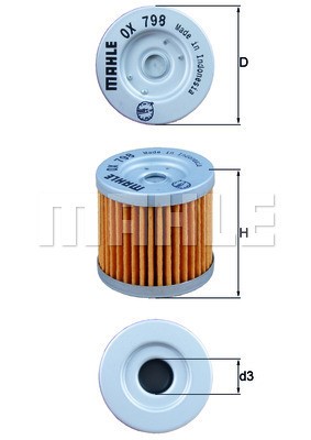 Oljefilter Knecht OX 798 KNECHT