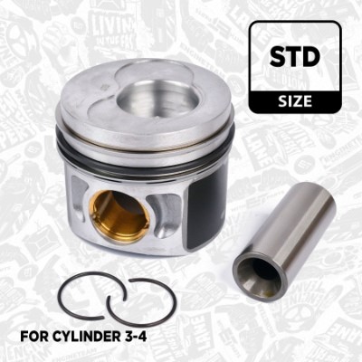 Kolv, Cylinder 3, Cylinder 4 Et engineteam PM009600 ET ENGINETEAM