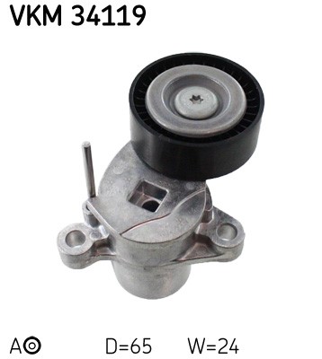 Spännrulle, Drivrem, Mitt, Vänster Skf VKM 34119 SKF