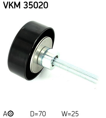 Styrrulle, drivrem, Höger upptill, Höger Skf VKM 35020 SKF