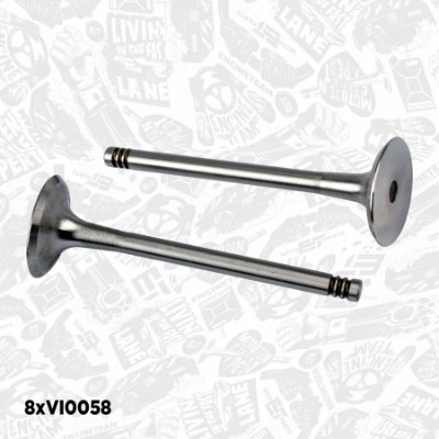 Ventilsats, inlopps-/utloppsventil Et engineteam VS0008 ET ENGINETEAM