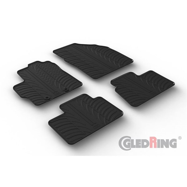 Gummimattor Toyota Aygo X 2022-, Fram eller bak GledRing