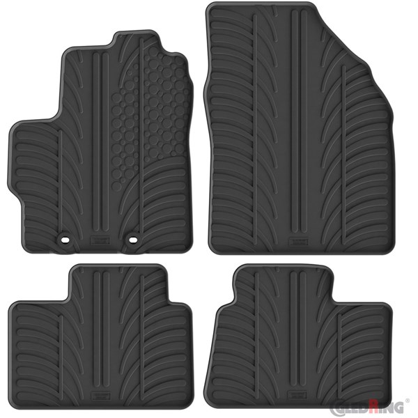 Gummimattor Toyota Aygo X 2022-, Fram eller bak GledRing
