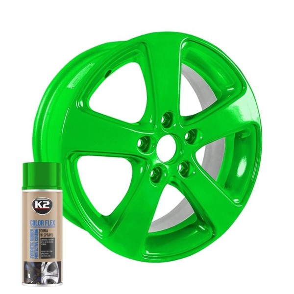 K2 Color Flex Light Green gummi sprayfärg, Universal K2 L343JZ K2