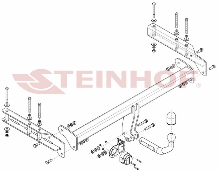 Dragkrok, Standard Audi Allroad C5 (4bh) Steinhof A-055 Steinhof