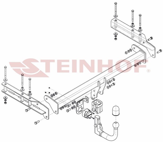 Dragkrok, Avtagbar Audi Allroad C5 (4bh) Steinhof A-056 Steinhof