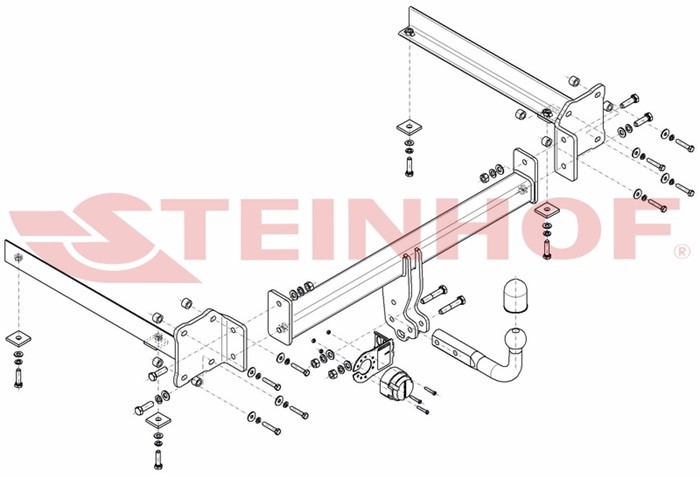 Dragkrok, Standard Audi A8 D3 (4e2, 4e8) Steinhof A-057 Steinhof