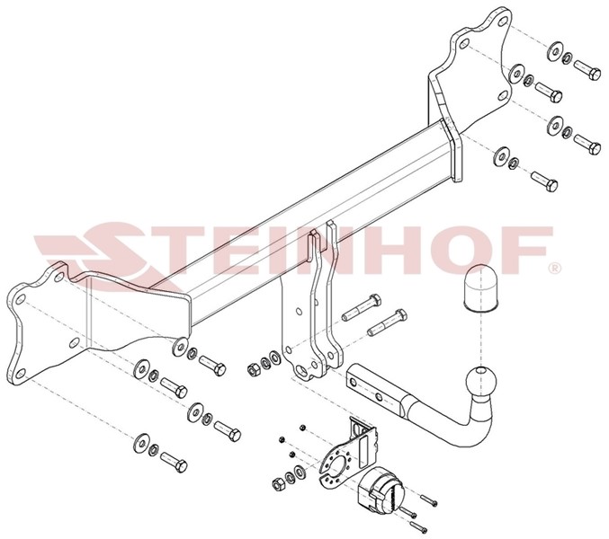 Dragkrok, Standard Audi Q8 (4mn, 4mt) Steinhof A-115 Steinhof
