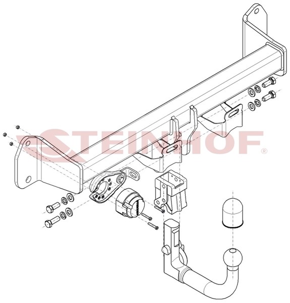 Dragkrok, Avtagbar Bmw 3 Gran Turismo (f34) Steinhof B-085 Steinhof
