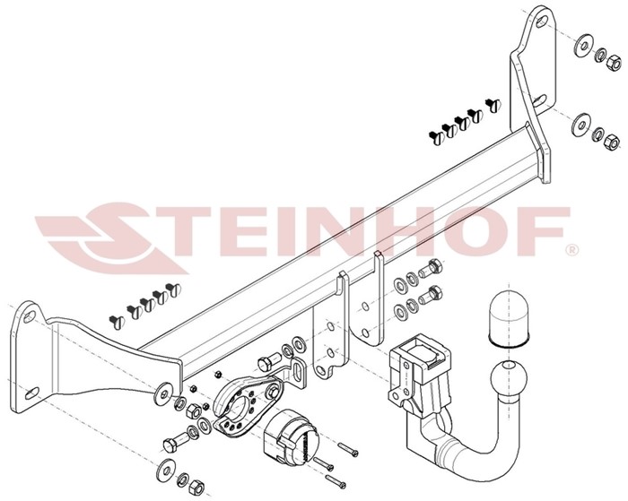 Dragkrok, Avtagbar Bmw X2 (f39) Steinhof B-087 Steinhof