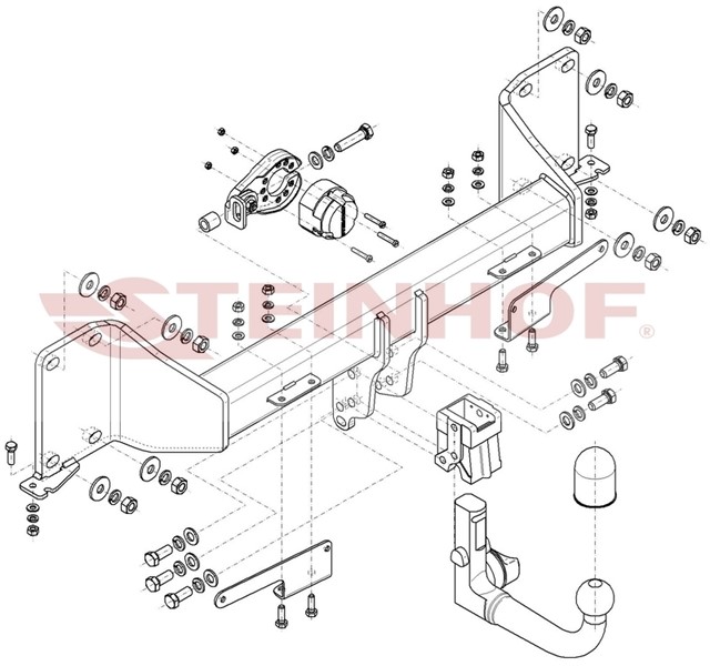 Dragkrok, Avtagbar Bmw X5 (g05, F95) Steinhof B-089 - bmw x5 [g05, f95]