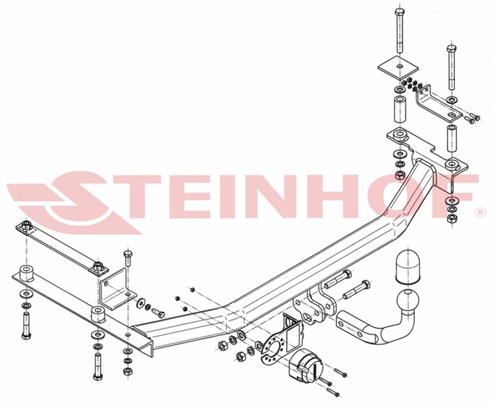 Dragkrok, Standard Honda Jazz III (ge_, Gg_, Gp_, Za_) Steinhof H Steinhof