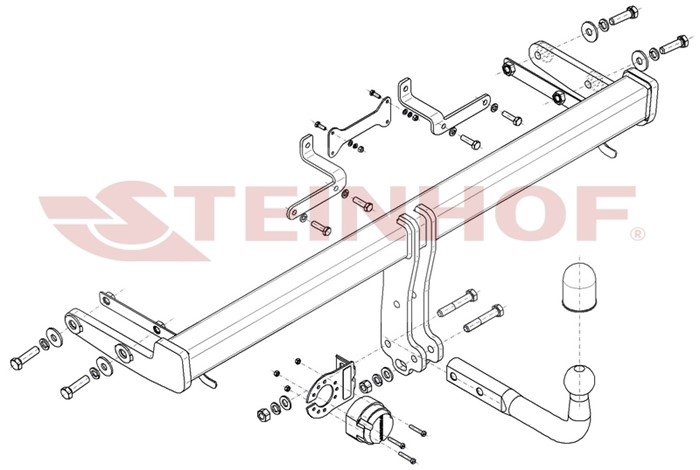 Dragkrok, Standard Hyundai Tucson (nx4e, Nx4a) Steinhof H-286 Steinhof