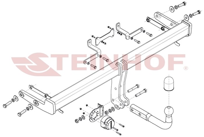 Dragkrok, Standard Hyundai Tucson (nx4e, Nx4a) Steinhof H-286 Steinhof