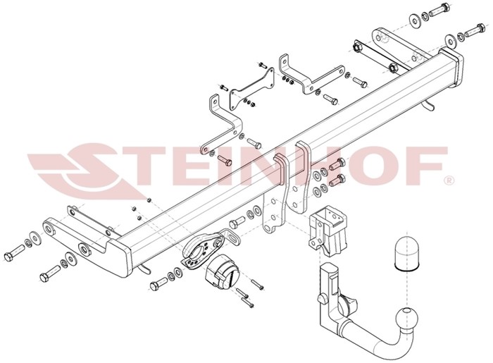 Dragkrok, Avtagbar Hyundai Tucson (nx4e, Nx4a) Steinhof H-287 Steinhof