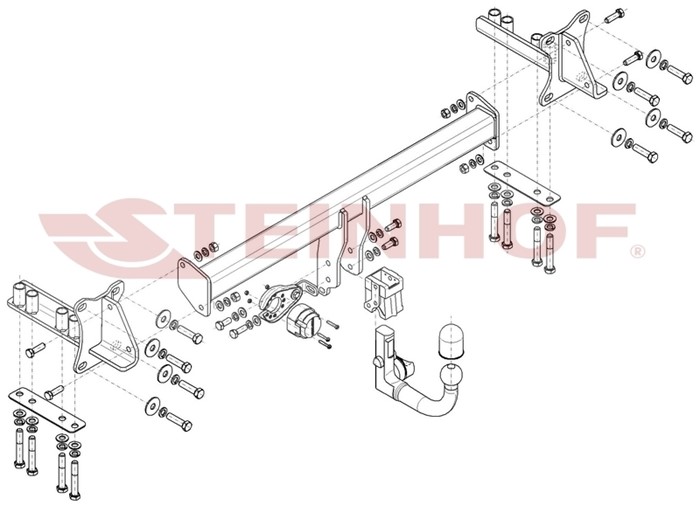 Dragkrok, Avtagbar Jagua F-pace (x761) Steinhof J-015 - jaguar f-pace