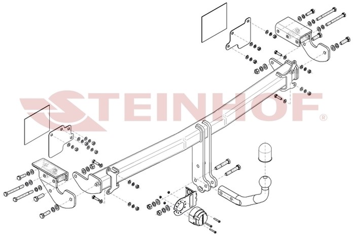 Dragkrok, Standard Kia Stinger (ck) Steinhof K-077 Steinhof