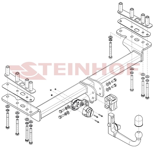 Dragkrok, Avtagbar Landrover Discovery Sport (l550) Steinhof L-10 Steinhof