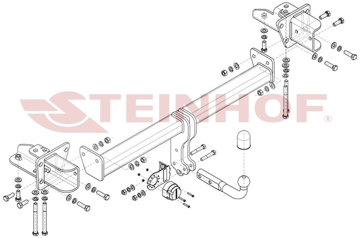 Dragkrok, Standard Landrover Discovery V (l462) Steinhof L-106 Steinhof