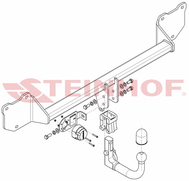 Dragkrok, Avtagbar Mini Mini Countryman (r60) Steinhof M-281 Steinhof
