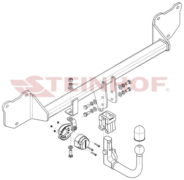 Dragkrok, Avtagbar Mini Mini Countryman (r60) Steinhof M-287 Steinhof